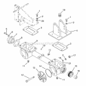 Gearcase Diagram and Parts List for 901025 000101 Ariens Tiller