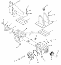 Gearcase Diagram and Parts List for 901428 000101 Ariens Tiller