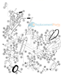Chain Drive Tiller Diagram and Parts List for 902022 003201 Ariens Tiller