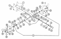 Tiller Gearcase Assembly (Export Model) Diagram and Parts List for 902019 003001 Ariens Tiller