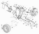 Drives Diagram and Parts List for 901402 000101 Ariens Tiller