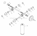 Gear And Shafts Diagram and Parts List for 901402 000101 Ariens Tiller