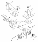 Gearcase Diagram and Parts List for 901402 000101 Ariens Tiller