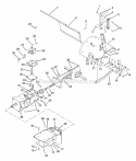 Frame And Transmission Diagram and Parts List for 901024 000101 Ariens Tiller