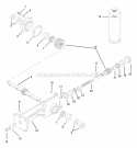 Tiller Gearcase Diagram and Parts List for 901024 000101 Ariens Tiller