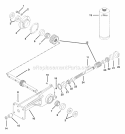 Tiller Gearcase Diagram and Parts List for 901027 000101 Ariens Tiller