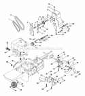 Belt Drive And Tines Diagram and Parts List for 901400 000101 Ariens Tiller
