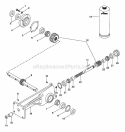 Tiller Gearcase Diagram and Parts List for 901400 000101 Ariens Tiller