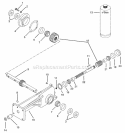 Tiller Gearcase Diagram and Parts List for 901429 000101 Ariens Tiller