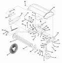 Brush Head Diagram and Parts List for 926044 000101 Ariens Snow Blower