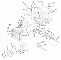 Brush Drive Unit Diagram and Parts List for 926502 001501 Ariens Snow Blower
