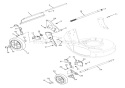 Wheels & Adjusters Diagram and Parts List for 911078 000101 Ariens Lawn Mower