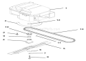 Engine, Blade And Belt Diagram and Parts List for 911113 002000 Ariens Lawn Mower