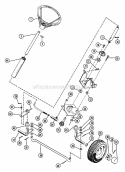 Steering Assembly Diagram and Parts List for 927027 000101 Ariens Lawn Tractor