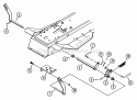Mower Brake & Clutch Assembly Diagram and Parts List for 927027 000101 Ariens Lawn Tractor
