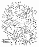 Mower Linkage Assembly Diagram and Parts List for 927027 000101 Ariens Lawn Tractor