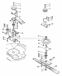 Mower Spindle Diagram and Parts List for 927028 000101 Ariens Lawn Tractor