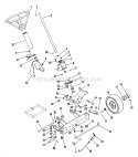 Steering Diagram and Parts List for 927028 000101 Ariens Lawn Tractor