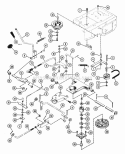 Speed Control Diagram and Parts List for 927020 000101 Ariens Lawn Tractor