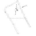 Anchor Cable Hardware Diagram and Parts List for 938001 000101 Ariens Snow Blower