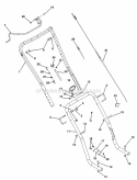 Engine And Drive Diagram and Parts List for 938016 000101 Ariens Snow Blower