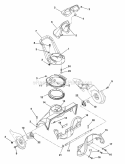 Auger And Discharge Chute Diagram and Parts List for 938400 000101 Ariens Snow Blower