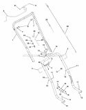Handlebars And Controls Diagram and Parts List for 938400 000101 Ariens Snow Blower