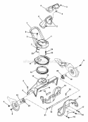Auger And Discharge Chute Diagram and Parts List for 938018 009001 Ariens Snow Blower