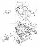 Chassis, Cowl, Wheels And Supports Diagram and Parts List for 938018 009001 Ariens Snow Blower