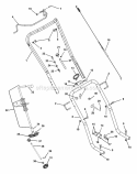 Engine And Drive Diagram and Parts List for 938018 009001 Ariens Snow Blower