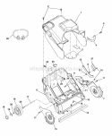 Chassis, Cowl, Wheels And Supports Diagram and Parts List for 938015 003000 Ariens Snow Blower