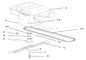 Engine, Blade And Belt Diagram and Parts List for 911115 002000 Ariens Lawn Mower