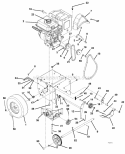 Discharge Chute And Crank Diagram and Parts List for 939400 009785 Ariens Snow Blower