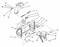 Auger And Chute Diagram and Parts List for 939001 000101 Ariens Snow Blower