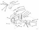 Auger And Chute Diagram and Parts List for 939003 000101 Ariens Snow Blower