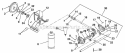 Aluminum Gear Case And Impeller Diagram and Parts List for 932400 000101 Ariens Snow Blower