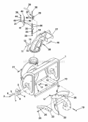 Auger And Chute Diagram and Parts List for 932400 000101 Ariens Snow Blower