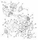 Engine And Belt Drive Diagram and Parts List for 932501 000101 Ariens Snow Blower
