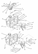 Auger And Chute Diagram and Parts List for 932037 004501 Ariens Snow Blower
