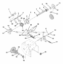 Engine And Belt Drive Diagram and Parts List for 932505 002301 Ariens Snow Blower