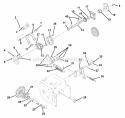 Engine And Belt Drive Diagram and Parts List for 932312 004001 Ariens Snow Blower