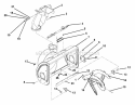 Auger And Chute Diagram and Parts List for 932043 000101 Ariens Snow Blower