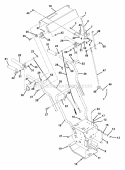 Handlebars And Controls Diagram and Parts List for 932043 000101 Ariens Snow Blower