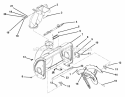 Auger And Chute Diagram and Parts List for 932041 000101 Ariens Snow Blower
