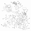 Discharge Chute Crank Diagram and Parts List for 932308 000101 Ariens Snow Blower