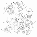 Friction Drive Diagram and Parts List for 932104 000101 Ariens Snow Blower
