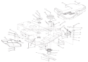 Deck Diagram and Parts List for 911407 000101 Ariens Lawn Mower