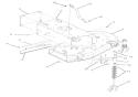 Frame & Front Casters Diagram and Parts List for 911407 000101 Ariens Lawn Mower