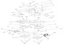 Transmission Diagram and Parts List for 911410 000101 Ariens Lawn Mower