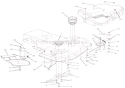 Deck Diagram and Parts List for 911413 000101-012999 Ariens Lawn Mower